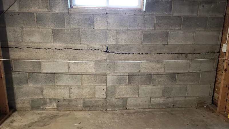 Bowing Basement Wall Repair service in Des Moines, IA
